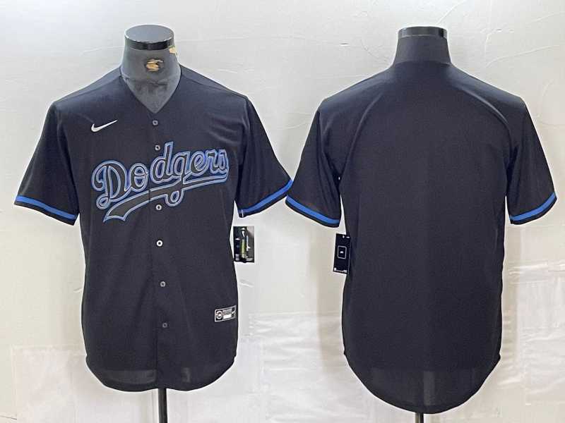 Men%27s Los Angeles Dodgers Blank Lights Out Black Fashion Stitched Cool Base Nike Jersey
